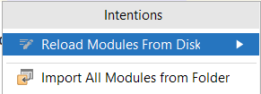 reload modules