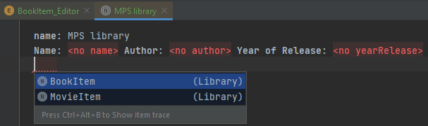 library editor